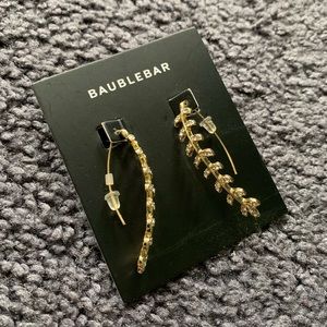 gold drop earrings